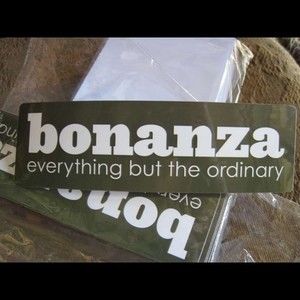 Bonanza Logo Vinyl Sticker Advertising Online Marketplace Car Truck Bumper Decal